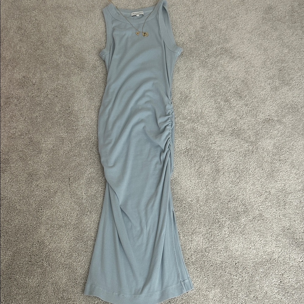 Michael Stars Dusty Blue Sleeveless Tank Maxi Dress